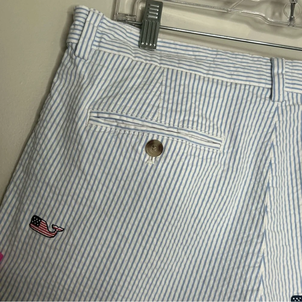 Vineyard Vines Men’s Seersucker Patriotic American Flag Breaker Short Size 32 - Picture 11 of 14